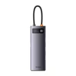 Kép 1/8 - Baseus Metal Gleam Series 8 az 1-ben hub, USB-C - 3x USB 3.0 + HDMI + USB-C PD + microSD/SD + VGA
