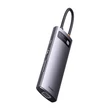 Kép 2/8 - Baseus Metal Gleam Series 8 az 1-ben hub, USB-C - 3x USB 3.0 + HDMI + USB-C PD + microSD/SD + VGA