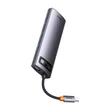 Kép 4/8 - Baseus Metal Gleam Series 8 az 1-ben hub, USB-C - 3x USB 3.0 + HDMI + USB-C PD + microSD/SD + VGA