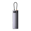 Kép 2/5 - Baseus Metal Gleam series Hub USB-C 12in1  Szürke