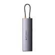 Kép 5/5 - Baseus Metal Gleam series Hub USB-C 12in1  Szürke