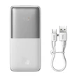 Kép 7/8 - Baseus Bipow Pro Powerbank 10000mAh, 2xUSB, USB-C, 20W (fehér)