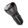 Kép 1/2 - Acefast Autótöltő B7, 45W, 2x USB, kijelzővel (fekete)