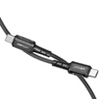 Kép 2/2 - Acefast C1-03 Kábel USB-C to USB-C 1.2m(fekete)