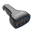 Kép 1/2 - Dudao R7S Autótöltő 3x USB, QC 3.0, 18W (fekete)