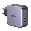 Kép 3/3 - UGREEN CD289 hálózati töltő, 2x USB-C, 1x USB-A, GaN, 140W, 2m kábel (ezüst)