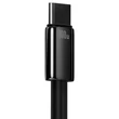 Kép 2/8 - Baseus Tungsten Gold kábel USB-ről USB-C-re, 100W, 2m (fekete)