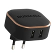 Kép 1/2 - Duracell fali töltő 2xUSB 2.4A 24W (fekete)