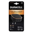 Kép 2/2 - Duracell fali töltő 2xUSB 2.4A 24W (fekete)