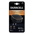 Kép 2/2 - Duracell USB + USB-C fali töltő 30W (fekete)