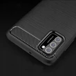 Kép 6/6 - Carbon Case Rugalmas Tok TPU tok Xiaomi Poco M3 fekete