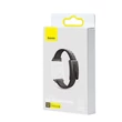 Kép 5/8 - Baseus Slip-Thru szíj pánt karkötő Apple Watch 3/4/5/6/SE 38mm/40mm fekete (LBWSE-01)