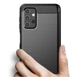 Kép 6/6 - Carbon Case Rugalmas burkolat TPU tok Samsung Galaxy A32 4G fekete