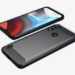 Kép 3/8 - Szén tok Rugalmas Tok Sleeve Motorola Moto E7 Power fekete