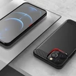 Kép 6/8 - Carbon Case Rugalmas Tok TPU tok iPhone 13 Pro Max-hoz fekete