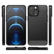 Kép 7/8 - Carbon Case Rugalmas Tok TPU tok iPhone 13 Pro Max-hoz fekete