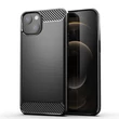Kép 1/8 - Carbon Case flexible cover for iPhone 13 black