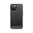 Kép 8/8 - Carbon Case Rugalmas burkolat TPU tok iPhone 13 mini fekete