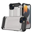 Kép 1/8 - Hybrid Armor Case Tough Rugged Cover for iPhone 13 mini silver