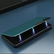 Kép 3/8 - Eco Leather View Case elegáns könyvespolc típusú tok állvánnyal iPhone 13 Pro Max piros színűhöz