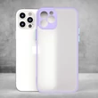 Kép 3/8 - Milky Case szilikon rugalmas, áttetsző tok iPhone 12 Pro Max lila színű készülékhez