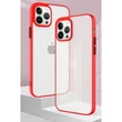 Kép 2/8 - Milky Case szilikonból készült rugalmas, áttetsző tok iPhone 13 piros színű készülékhez