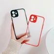 Kép 5/8 - Milky Case szilikon rugalmas, áttetsző tok Samsung Galaxy A72 4G piros színűhöz