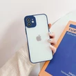 Kép 2/8 - Milky Case szilikon rugalmas, áttetsző tok Samsung Galaxy A12 tengerészkékhez