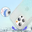 Kép 3/8 - Kingxbar Streamer sorozat luxus elegáns telefon tok iPhone 13 kék (háromszög)