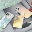 Kép 8/8 - Kingxbar Streamer sorozat luxus elegáns telefon tok iPhone 13 kék (háromszög)