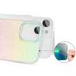 Kép 5/6 - Kingxbar Travel sorozat luxus elegáns tok iPhone 13 kék-narancs (Clouds)