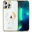 Kép 1/7 - Kingxbar Moon Series luxury case with Swarovski crystals for iPhone 13 Pro gold (Butterfly)