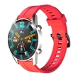 Kép 1/8 - Silicone strap for Huawei Watch GT / GT2 / GT2 Pro smartwatch red