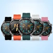 Kép 4/8 - Szilikon szíj a Huawei Watch GT / GT2 / GT2 Pro okosórához piros színű