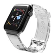 Kép 1/4 - Strap Light Silicone Wristband Strap Bracelet Watch Bracelet Watch 6/5/4/3/2 (44mm / 42mm) Black