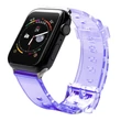 Kép 1/4 - Strap Light Silicone Wristband Strap Bracelet Watch Bracelet Watch 6/5/4/3/2 (44mm / 42mm) Purple