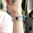 Kép 7/7 - Csere szilikon pánt Xiaomi Mi Band 6 / 5 sárga színű szalaghoz