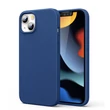 Kép 1/8 - Ugreen Protective Silicone Case Rubber Flexible Silicone Cover iPhone 13 Blue