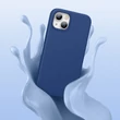 Kép 7/8 - Ugreen Védő szilikon tok Gumiból készült rugalmas szilikon Tok iPhone 13 kék