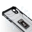 Kép 6/8 - Kristálygyűrű tok Kickstand Kemény, masszív borítás iPhone XR-hez piros