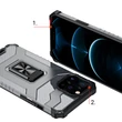 Kép 8/8 - Kristálygyűrű tok Kickstand Kemény, masszív borítás iPhone 11 Pro-hoz piros