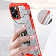 Kép 3/8 - Kristálygyűrű tok Kickstand Kemény, masszív borítás iPhone 11 Pro-hoz piros