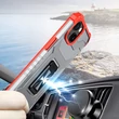 Kép 3/7 - Kristálygyűrű tok Kickstand Kemény, masszív borítás iPhone 12-hez piros