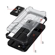 Kép 7/8 - Crystal Ring Case Kickstand Kemény, masszív Tok iPhone 12 Pro zöld