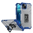 Kép 1/7 - Crystal Ring Case Kickstand Tough Rugged Cover for iPhone 13 blue