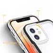 Kép 4/7 - Tiszta 3in1 tok iPhone 12 kerethez Gél borítás fekete
