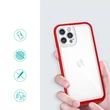 Kép 2/7 - Tiszta 3in1 tok iPhone 12 Pro Max Frame Cover Cover Gél piros