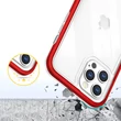 Kép 6/7 - Tiszta 3in1 tok iPhone 12 Pro Max Frame Cover Cover Gél piros