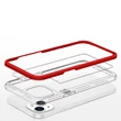 Kép 5/7 - Tiszta 3in1 tok iPhone 13 Frame Cover zselés borítás piros
