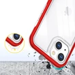 Kép 6/7 - Tiszta 3in1 tok iPhone 13 Frame Cover zselés borítás piros
